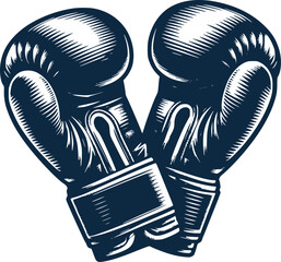 Classic Boxing Gloves Isolated on White Background - High-Quality Sports Equipment 