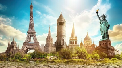 Famous Landmarks in Sunlight