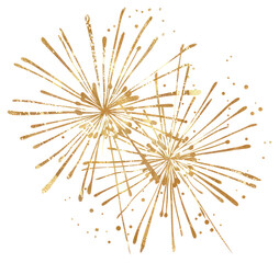 PNG Gold firework fireworks celebration celebratory.