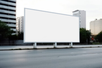 Fototapeta premium Advertising billboard sign png transparent mockup