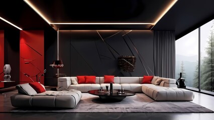 Fototapeta premium modern living room