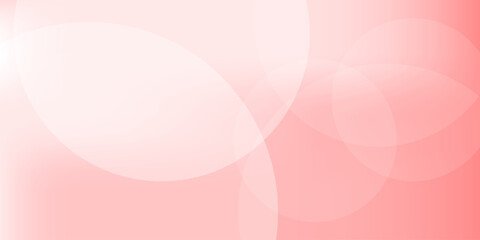 Minimalist banner background, pastel pink light color. Pink and white gradient color with light reflection circle effect. Abstract background