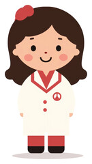 PNG Stethoscope portrait standing clothing.