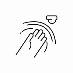 hand motion sensor icon sign vector
