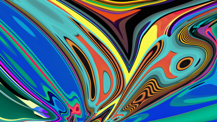 Abstract colorful background with waves