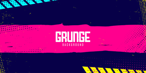 Vibrant grunge texture abstract background with neon pink brush. Comic style, hip hop, streetwear style abstract background