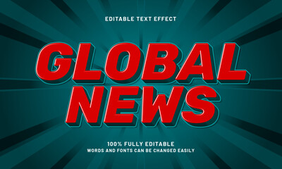global news editable text effects with a simple and modern theme