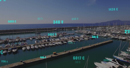 Image of data processing over port