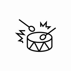drum music tool icon sign vector