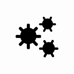gear transmission icon sign vector