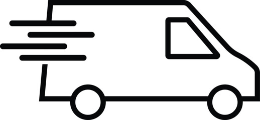 illustration of a car fast transportation icon