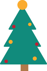 christmas tree with gifts green tree icon