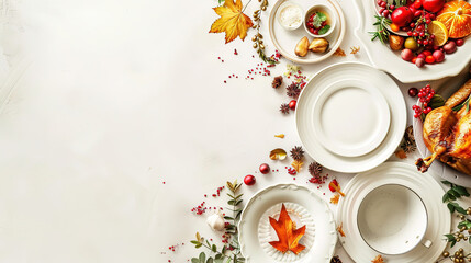 Thanksgiving Table Full of Food. Thanksgiving Dinner Table. Thanksgiving