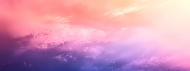 Obraz premium A breathtaking gradient sky transitions from warm pinks to deep blues, evoking a serene and tranquil atmosphere.