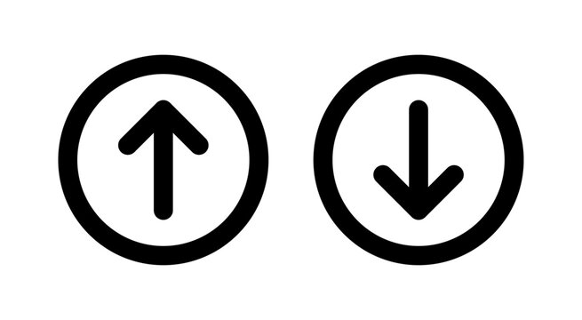 Arrow up and arrow down icon
