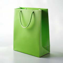green paper bag