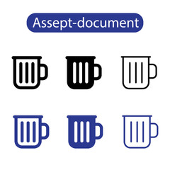 Trash icon in line style. Delete icon, modern vector trash can symbol isolated on white background. Linear pictogram pack. line icon for web apps and mobile concept.
