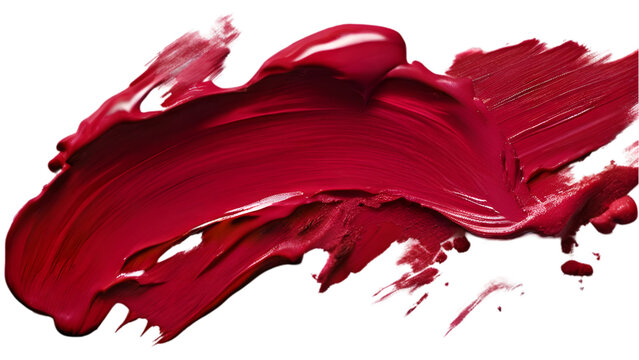 A deep marsala-colored acrylic paint stroke with rich, earthy textures. The brushwork should feel luxurious and sophisticated, with bold, dense strokes. 