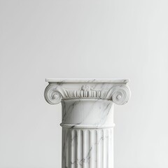 Obraz premium antique column isolated on white