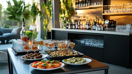 Elegant Table Setup for a Stylish Party Gathering