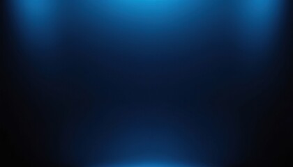 Blue background. Smooth Dark blue with Black vignette Studio Banner. 1