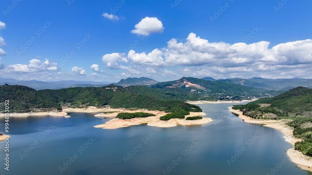 Wall mural lake and mountains