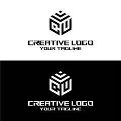 creative letter logo cu desain vektors