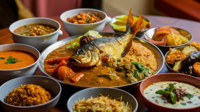 Bengali/Bangali Thali - Generative AI