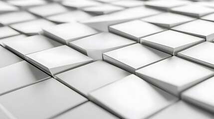 White square pattern. White silver geometric universal background for business presentation . Abstract elegant seamless pattern. Minimalist empty triangular BG. 