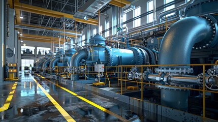 Industrial Power Plant with Heavy Duty Equipment