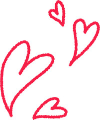 heart with arrow line doodle