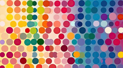 Abstract Colorful Circle Pattern on Gradient Background