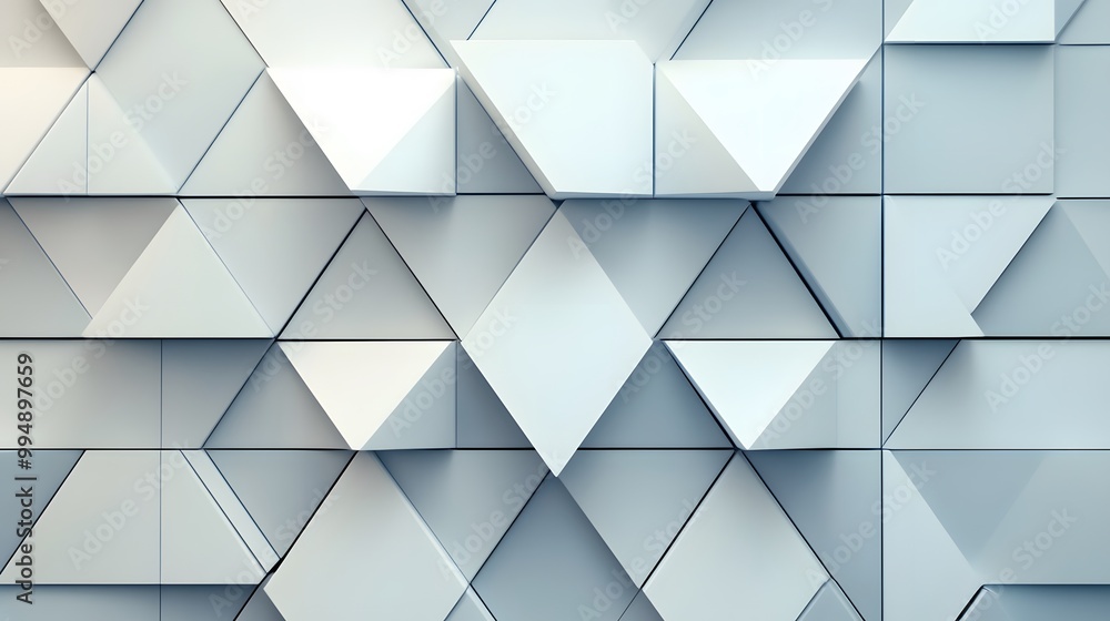 Poster white square pattern. white silver geometric universal background for business presentation . abstra