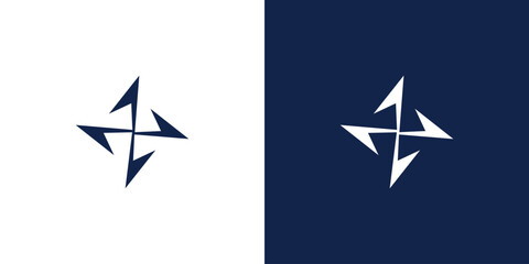 Modern and simple star icon logo design © Rusly