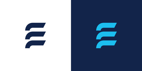 Modern and unique  E  logo design