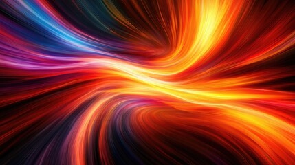 Fototapeta premium Abstract Swirling Lines in Red, Orange, and Blue Colors - A Dynamic Background for Design