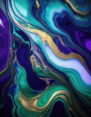 Abstract Swirls of Color