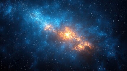 Obraz premium A star light background features glowing and radiant starlight, creating a cosmic ambiance.