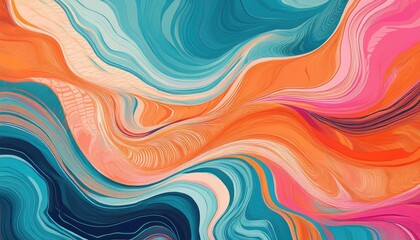 Abstract art with swirls