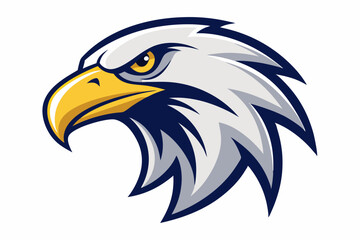 Eagle head mascot design vector