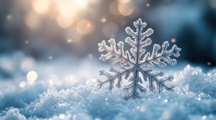 A winter snowflakes background features intricate designs, adding a touch of seasonal beauty to the scene.