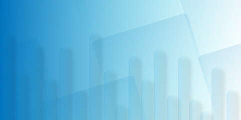 Obraz premium White and blue geometric glossy square lines background. Seamless blue geometric lines vector background. cover, poster, brochure, banner, wallpaper 