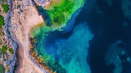 Wide-angle drone perspective capturing vibrant artistic movements, blending nature and animal behavior harmoniously