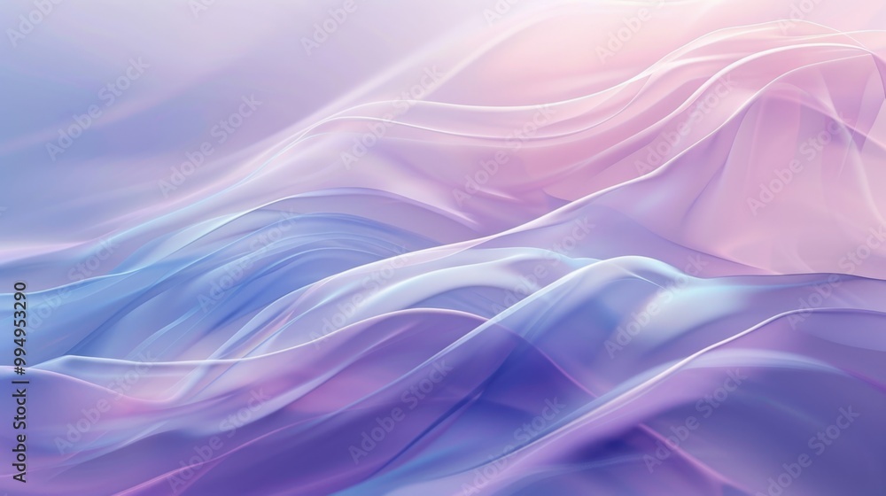Poster light pastel gradient background featuring smooth transitions from lavender to light blue, creating 