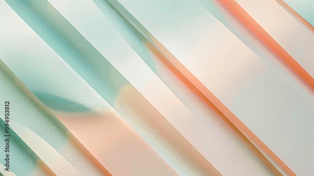 Poster light pastel gradient featuring pale mint and soft peach tones, perfect for creating a fresh and mod