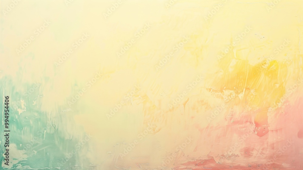 Poster light pastel gradient transitioning from soft yellow to blush pink, perfect for a warm and inviting 