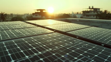 hyper realistic photo of monocrystalline solar panels on the roof of a house, volumetric lighting, 4k 