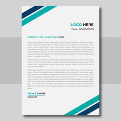 Creative corporate letterhead template design
