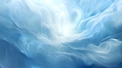 Obraz premium Sfondo blu con motivo sgangherato dipinto, web banner panoramico astratto con centro luminoso bianco sfocato. Sfumato. Illustration