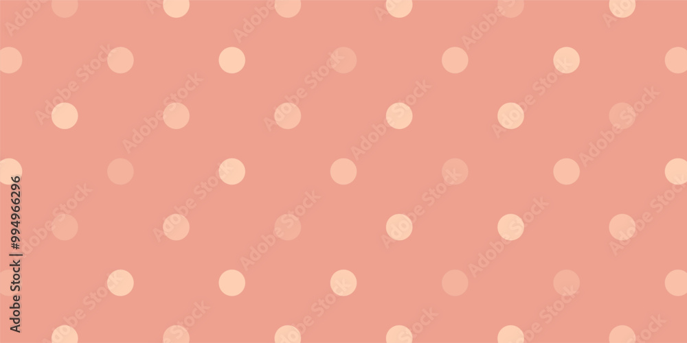 Poster pink seamless pattern background with dotted pattern.